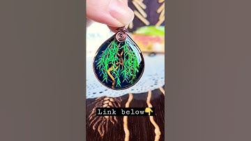 A Bit Dramatic Willow Tree. #handmade #resinjewelry #handmadegifts #handmadejewelry #jewelryhaul