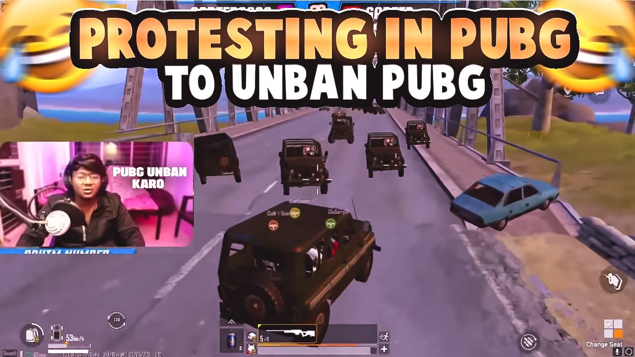 PROTESTING IN PUBG TO UNBAN PUBG MOBILE INDIA | PUBG MOBILE FUNNY MOMENTS