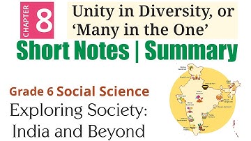 Eenheid in verscheidenheid, of ‘Velen in één’ - Notities | Hoofdstuk 8 | Klas 6 Sociale Wetenscha...