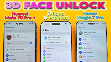 Best Face Unlock - iPhone 16 Pro vs Huawei Mate 70 Pro + vs Honor Magic 7 Pro