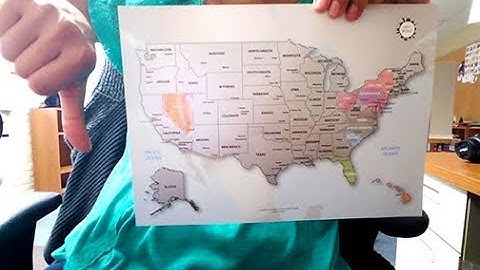 My 1st bad review!  Personalized Scratch-off Us Map