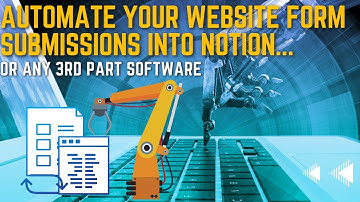 Automate Website Form Submission into a Notion database ( No-Code Tools )