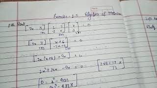 Part 4(2) Q- 8 to 17 Ex -1.3 of Algebra of matrices for b.com 1st year | Business mathematics |
