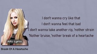 Avril Lavigne - Break Of A Heartache (Lyric Video)