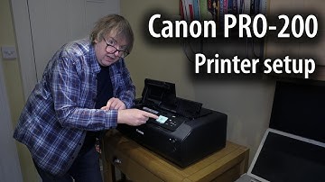 Canon Pixma PRO-200 A3+ printer setup and initialisation