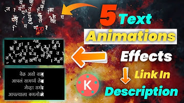 5 Text Animation Effects in Kinemaster | Power director Edit