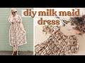 Sewing a Dress From 5 Rectangles! DIY Milk Maid Dress