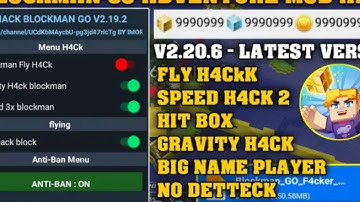 Update!! Blockman Go adventure Mod Menu apk v2.20.6 - Fly Speed, Hit Box Unlimited Gcubes & No Crash