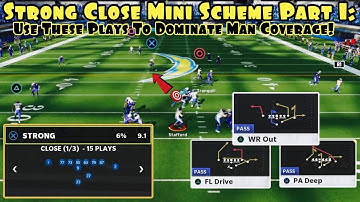 Strong Close Mini Scheme Part 1: Use These Plays To Dominate ANY Man Coverage Shell In Madden 22!
