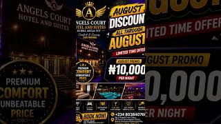 BOOK NOW!!! +234 803 840 7665; AUGUST PROMO — EXECUTIVE/LUXURY ROOM ₦10,000 PER NIGHT!!! Update