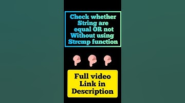 Compare two string using strcmp() function