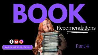 Rapid Fire Book Recommendations. If you're an avid reader or if you're new, this for you - Part 4
