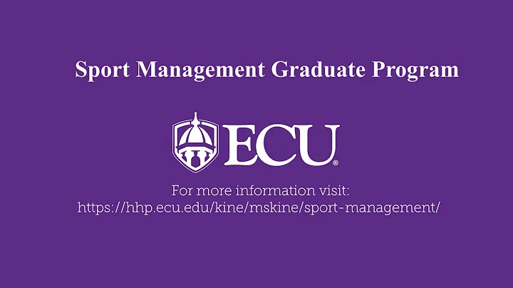 ECU College of Health and Human Performance M.S. Kinesiology - Sport Management