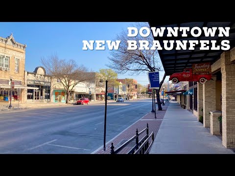 Downtown New Braunfels || Walking Around New Braunfels, Texas