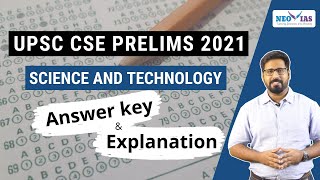 Answer Key - UPSC CSE Prelims 2021 | Science &amp; Technology | Ekam IAS