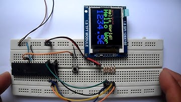 PIC18F46K22 with ST7735 TFT rotation test