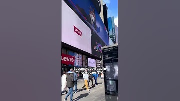 Thumbnail of Beyoncé's LEVII'S JEANS ad in Times Square