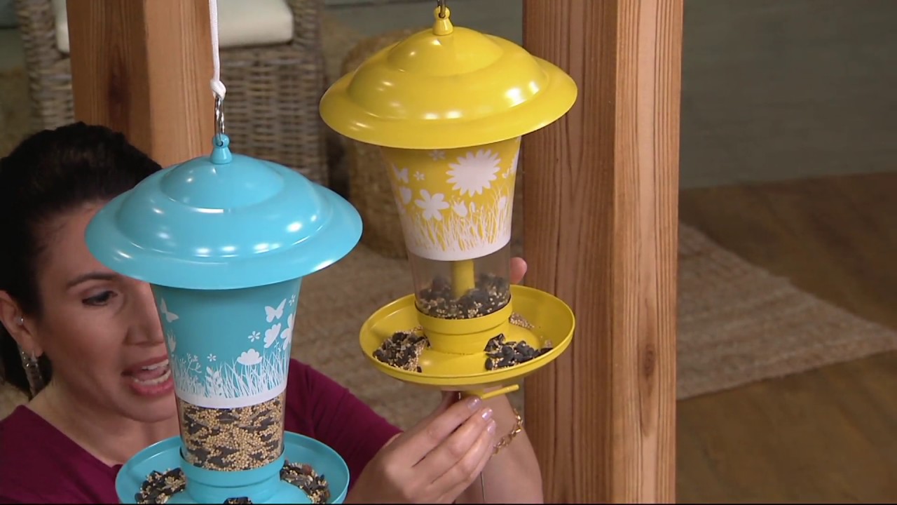 Effortless Birdfeeder With Easy Sliding Refill System On Qvc Youtube