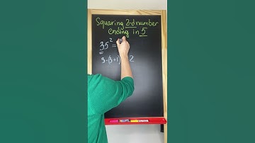 Squaring 2-digit number ending with 5 -- math trick