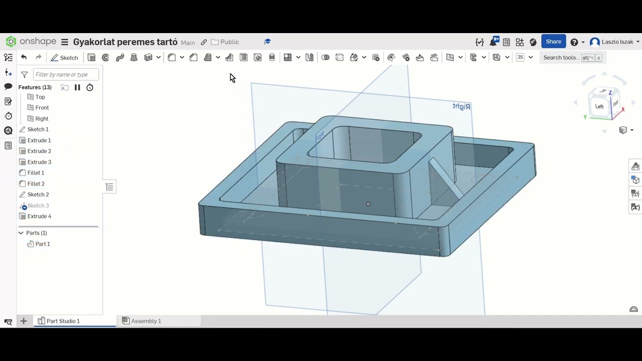 Onshape tutoriál for beginner