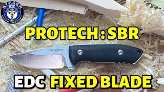 Protech SBR EDC Fixed Blade / Stassa 23 Full Review & Testing