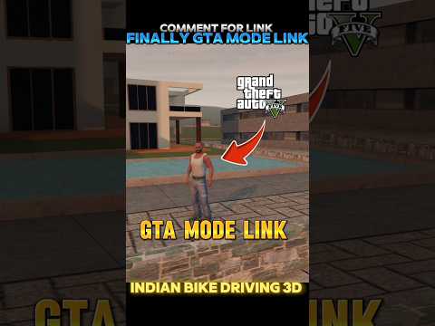GTA MIDE LINK 🖇️ IN INDIAN BIKES DRIVING 3D #indianbikesdriving3d #gta #franklin