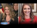 Jenna Ellis reacts to her own comments at the legal presser