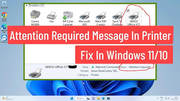 Attention Required Message In Printer Fix In Windows 11/10