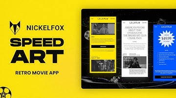 Nickelfox SpeedArt | UI design using Figma | Retro Movie App