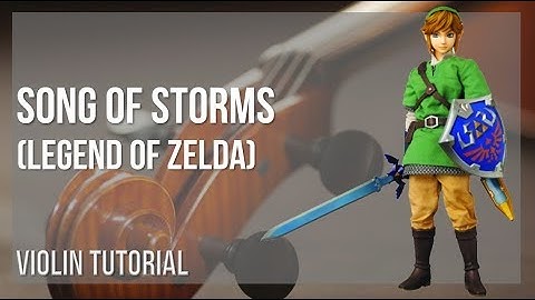 How to play Song of Storms (Legend of Zelda) by Koji Kondo on Violin (Tutorial)