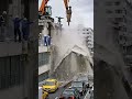 Urban construction site transformation underway