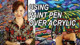 Using Paint Pen Over Acrylic  my trick for smooth application