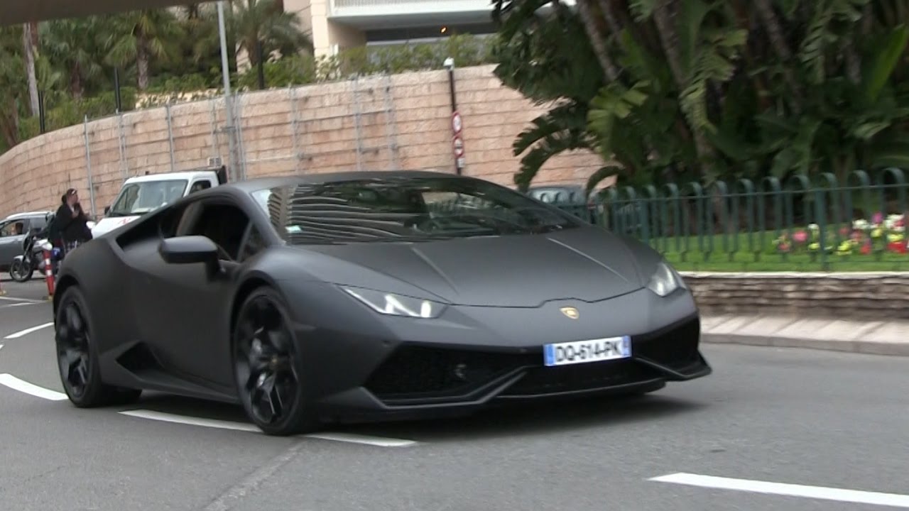 Matte-Black Lamborghini Huracan in Monaco | LOUD ...