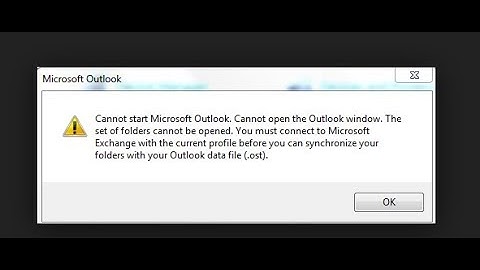 FIXED error “Cannot start Microsoft Office Outlook. Cannot open the Outlook Window”