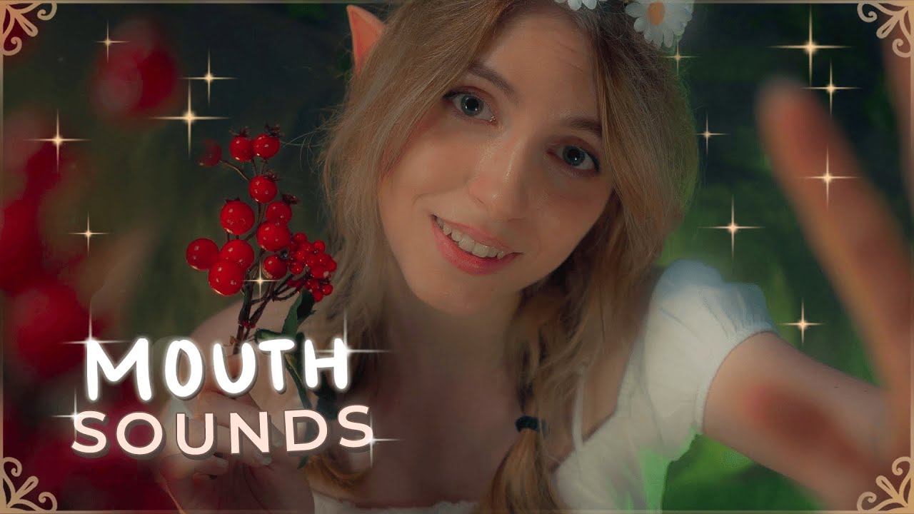 ASMR ELFA MOUTH SOUNDS y visuales en un bosque mágico 🌲 [sin hablar ...