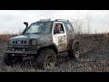 Jimny против квадрика! Мотоцикл, Джип, Форд, УАЗ, Буханка - застряли все!