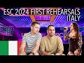 🇮🇹 ITALY EUROVISION 2024 - 1ST REHEARSAL - ANGELINA MANGO - LA NOIA - REACTION