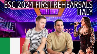 🇮🇹 ITALY EUROVISION 2024 - 1ST REHEARSAL - ANGELINA MANGO - LA NOIA - REACTION