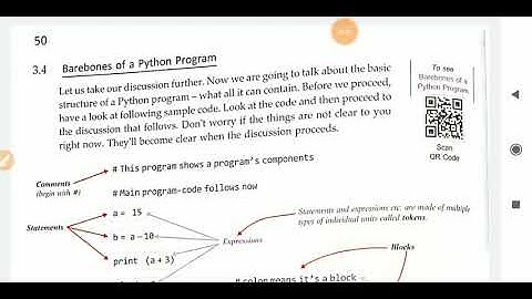 Barebones of python program