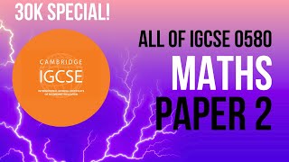 All of iGCSE Maths Paper 2 in 2 Hours | 30K Subs Special screenshot 2