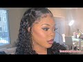 Watch Me Style My Curly Wig | Easy Frontal Wig Hairstyle