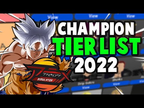 Anime Fighting Simulator X: Champion Tier List - Item Level Gaming