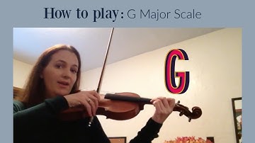 G Major Scale on the Violin, 2 octaves