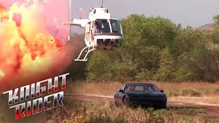 KITT vs Helicopter | Knight Rider