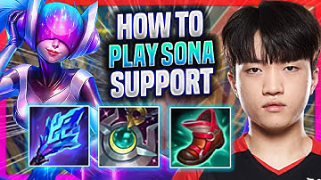 LEARN HOW TO PLAY SONA SUPPORT LIKE A PRO! - T1 Keria Plays Sona Support vs Varus! | Season 2023