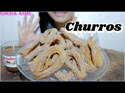 ASMR 咀嚼音✨Churros With Cinnamon Sugar チュロス 吉拿圈 츄러스 먹방 *EATING SOUND*