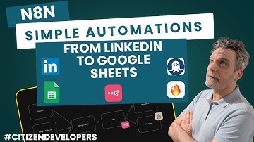 LinkedIn- en webgegevens naar Google Sheets met behulp van N8N, Firecrawl en RapidApi