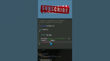 program to convert Milli Gram To KiloGram In C || c programming language || #shorts#coding#harrybhai