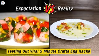 Testing Out Viral Food Hacks By 5 MINUTE CRAFTS | Trying 5 Minute Crafts EGG Hacks | Hunger Plans