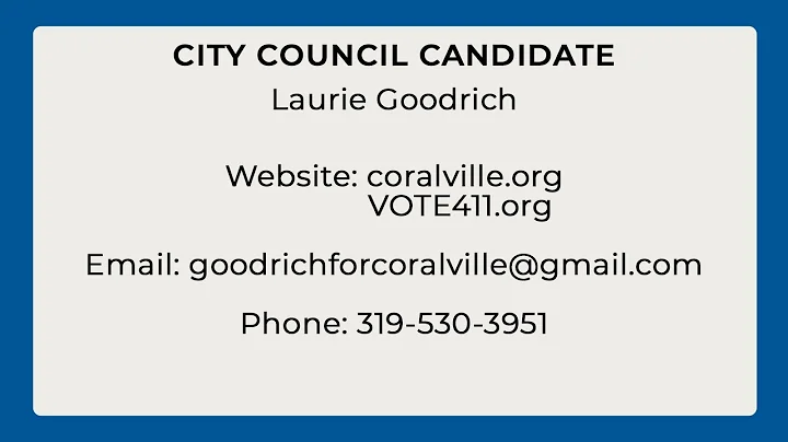 City Council Candidate: Laurie Goodrich (2021)